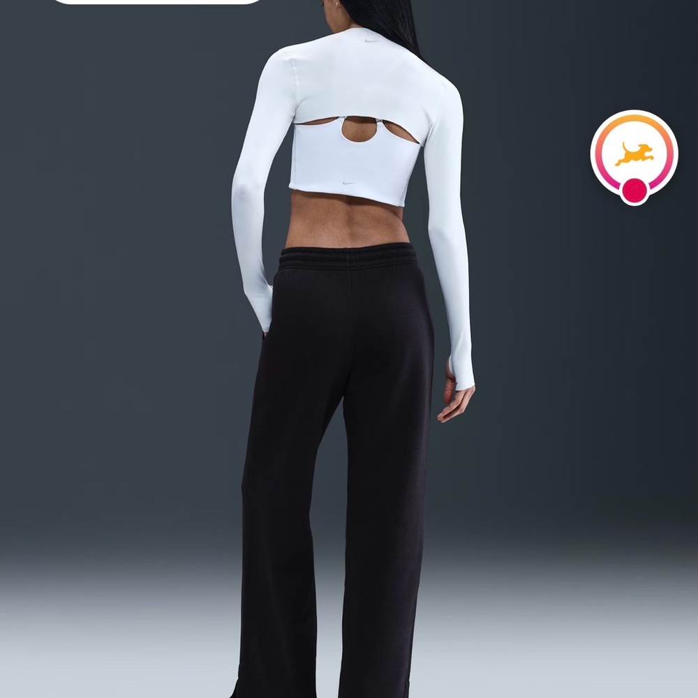 Nike women’s phoenix fleece wide leg pant - Picture 2 of 7